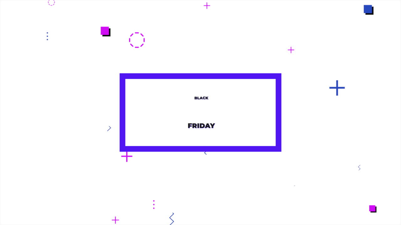 흰색 그라데이션에 멤피스 모양이 있는 검은 금요일