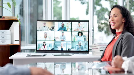 video call, conference and office greeting online