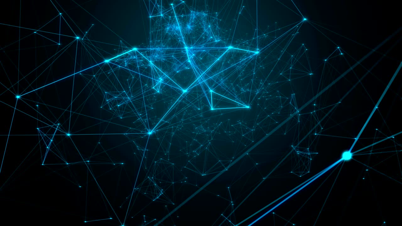 Abstract geometric background with plexus.