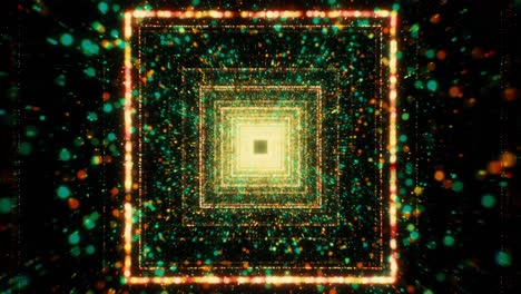 túnel abstracto con luces brillantes