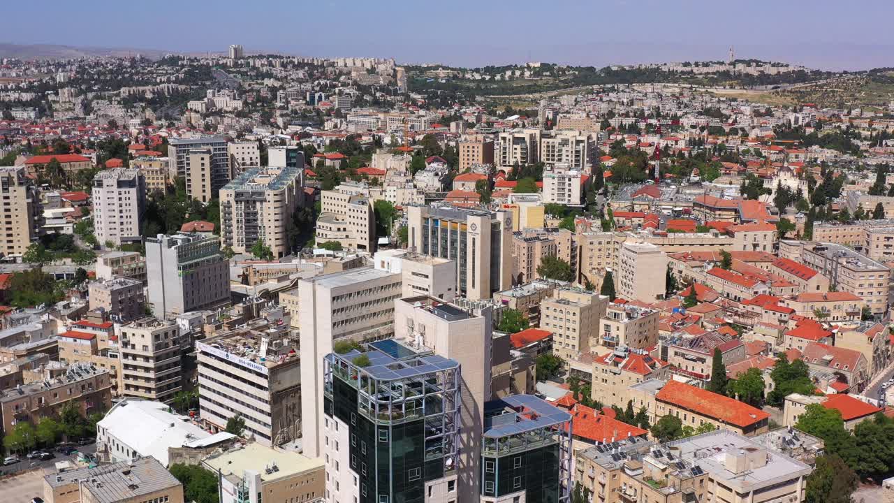 Vista aerea del paesaggio urbano di Gerusalemme