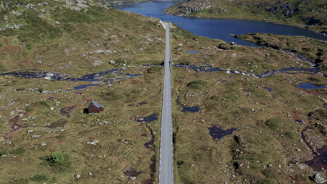 norwegian mountain road landscape