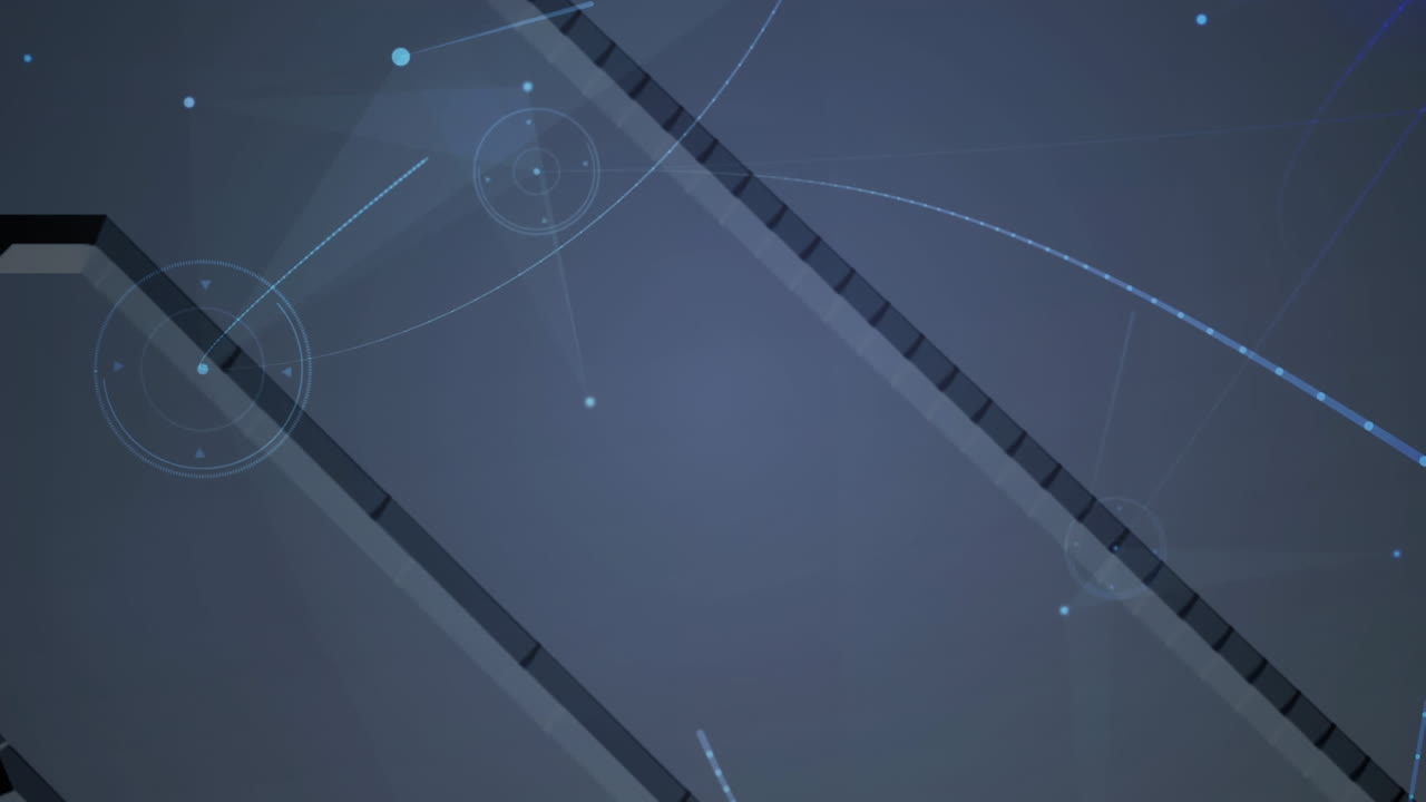 animación de redes de conexiones sobre un fondo gris