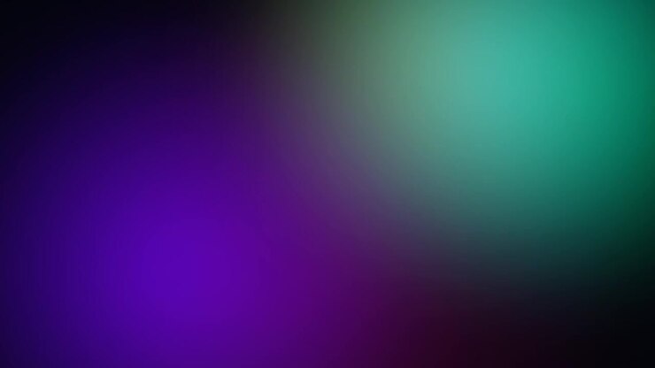 Abstract Motion Background with Soft Glowing Purple and Teal Light