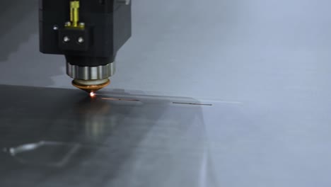 cnc laser cutting of metal, modern industrial technology.