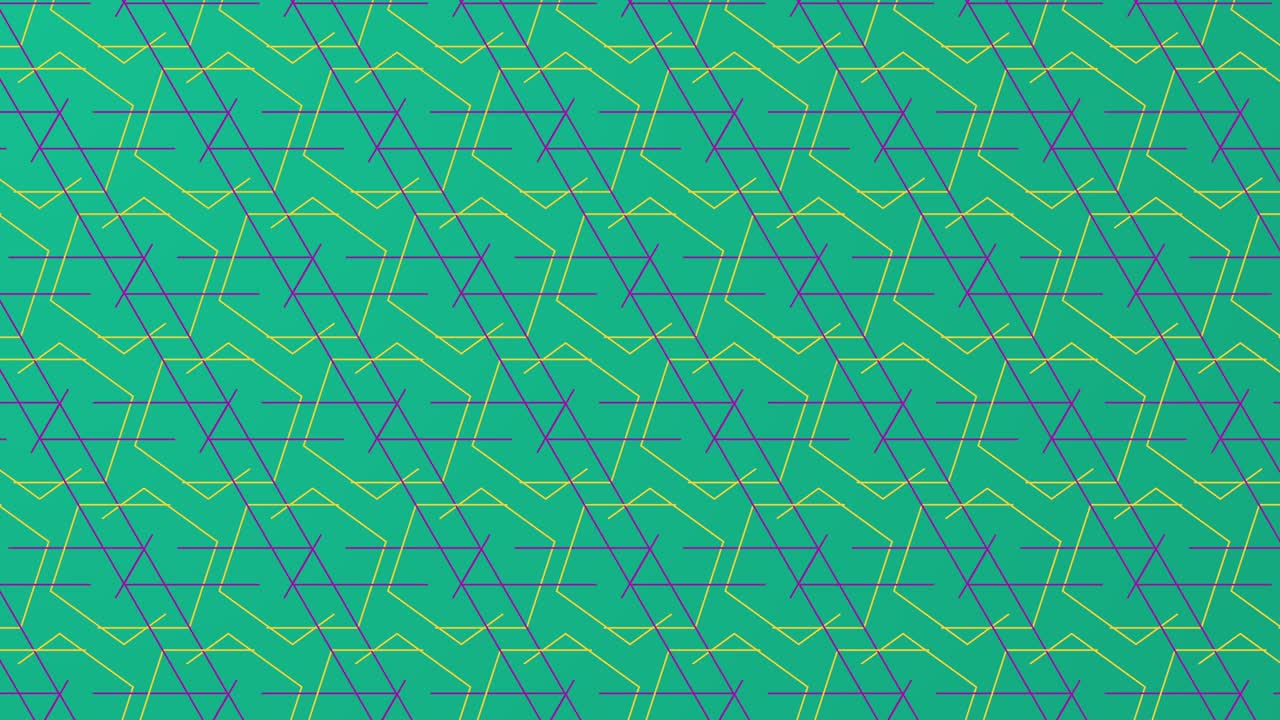 기하학적 패턴 4k 모션 애니메이션 - 선과 모양이 서로 교차하여 복사 공간과 함께 밝은 녹색에서 새로운 패턴을 형성합니다. 로고를 위해 배경을 사용하십시오. 간단한 모션 애니메이션 개념