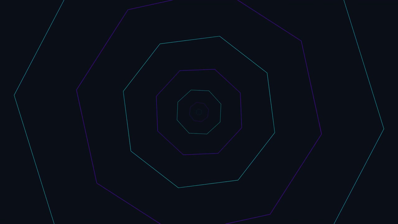 Abstract Pulsing Octagon Geometric Shapes Animation