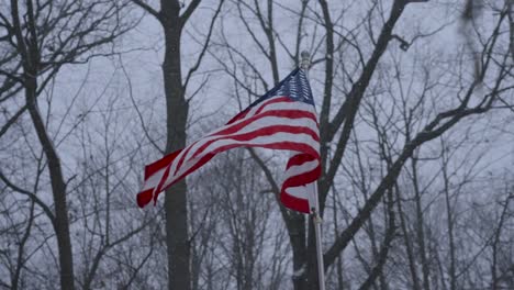 following the flag as it flutters in the gust