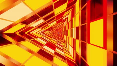 movimiento de fuego en túnel con vista girada de fondo vj bucle