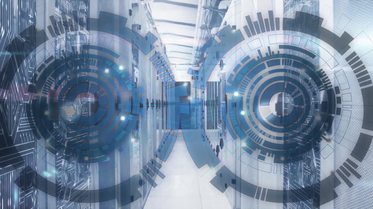 Animation of scopes and data processing over computer servers
