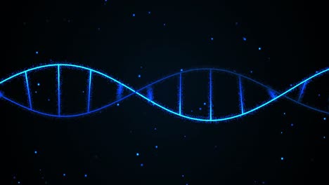 Animation-of-dna-strand-on-black-background