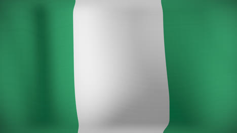 animación de la bandera de nigeria ondeando