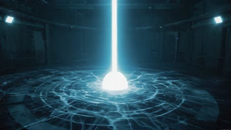 futuristic energy beam machine