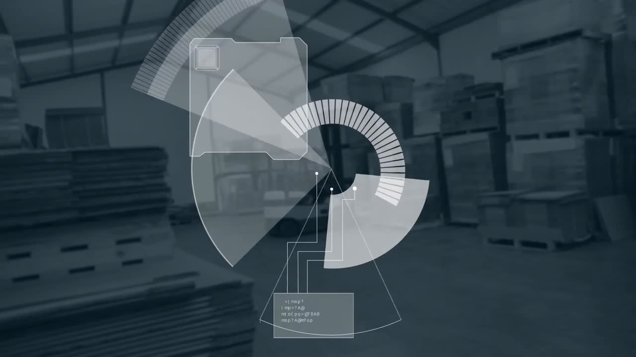 animación del radar sobre el almacén