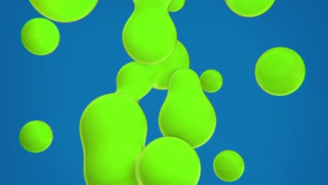 el fondo de las bolas metabólicas de color abstracto en 3d