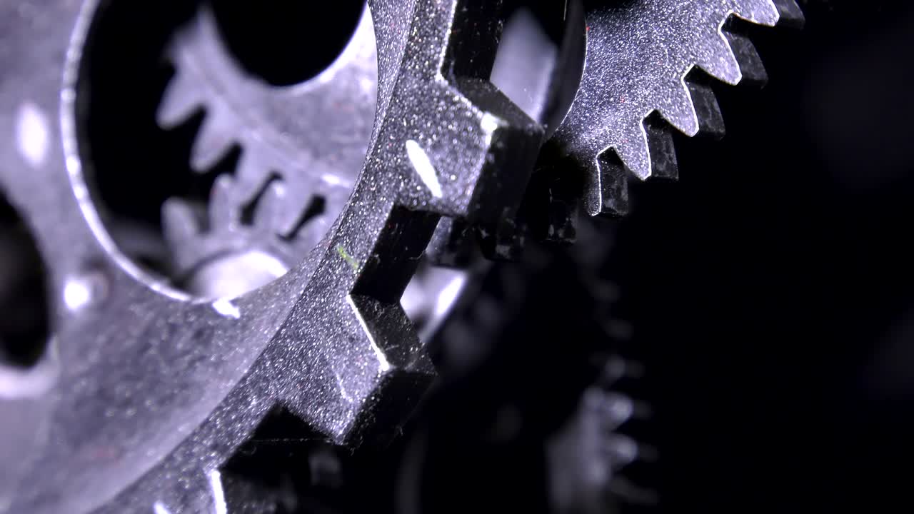 추상적인 그런지 더럽고 녹은 시계 기어 산업 및 비즈니스 개념