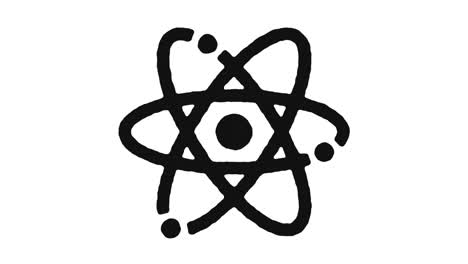 imágenes de animación de icono de química y canal alfa