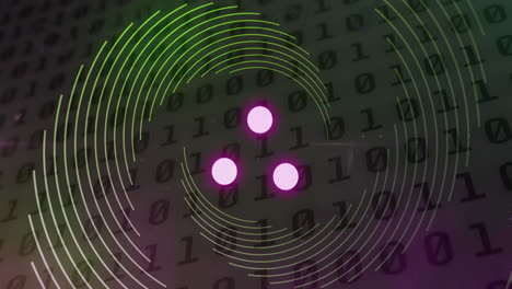 animación del anillo de carga a través de codificación binaria