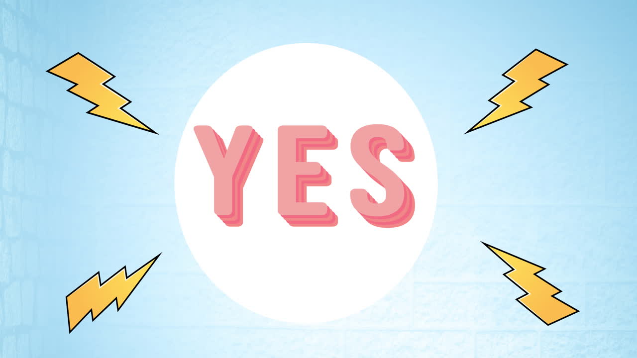 예 텍스트의 애니메이션, 번개를 통해