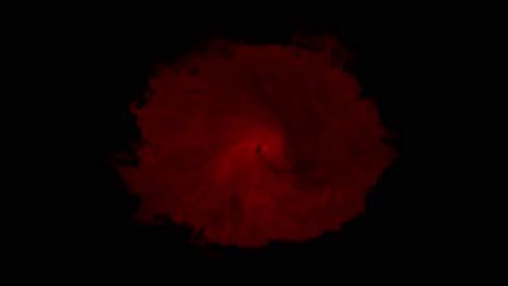 swirling vortex of magical red smoke energy on a black background. seamless loop ideal for spell casting, portals of passion, or dramatic fantasy effects