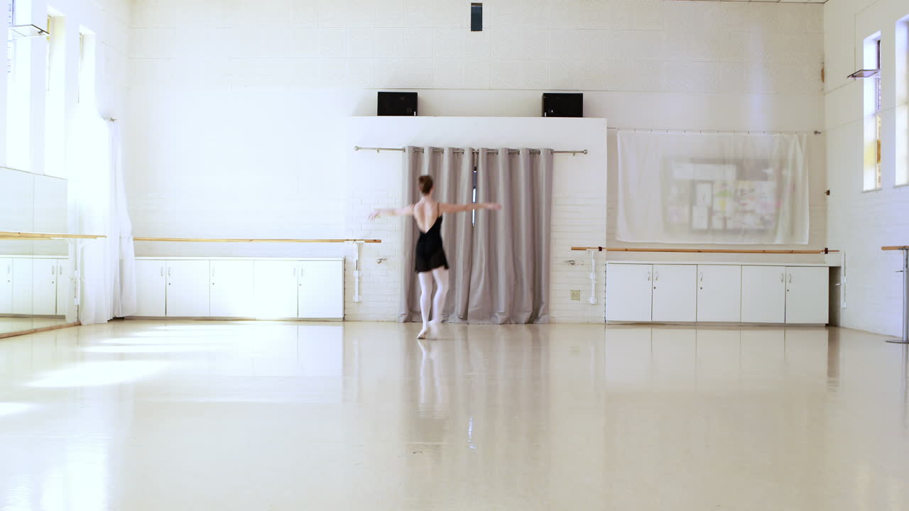 뒤쪽의 발레리나가 춤을 춘다