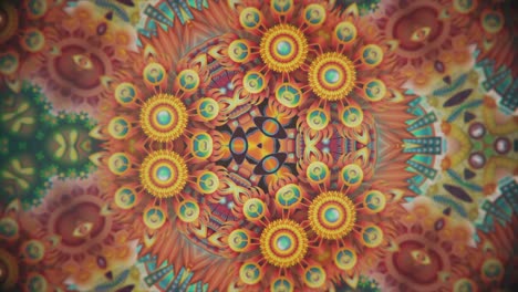 colorful kaleidoscope sequence patterns. abstract multicolored motion graphics background. beautiful bright ornament. seamless loop