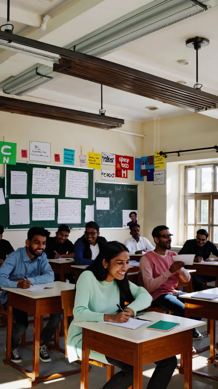 estudiantes en un aula