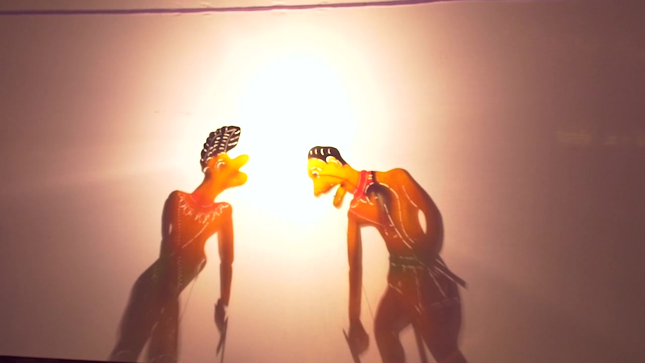 Nang Talung Schattentheaterpuppe, traditionelle südliche Schattentheaterpuppe, Thailand