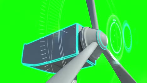 animation of wind turbine