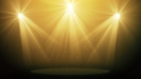 golden spotlight stage background