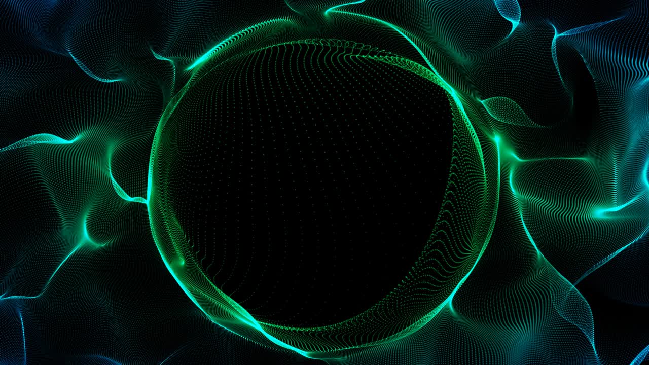 Abstract Sphere particle explosion logo reveal