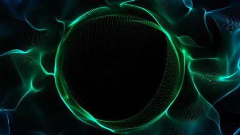 abstract sphere particle explosion logo reveal