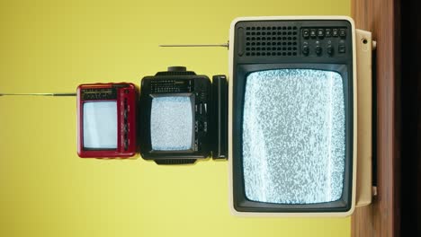 Retro Televisions with Static Noise