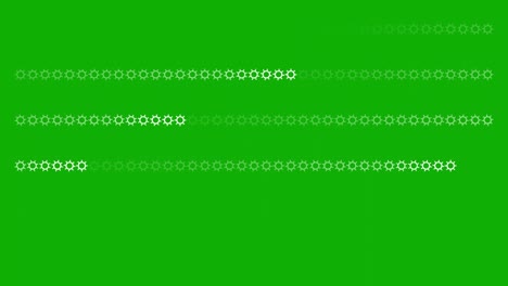 spinning gears pattern motion graphics with green screen background