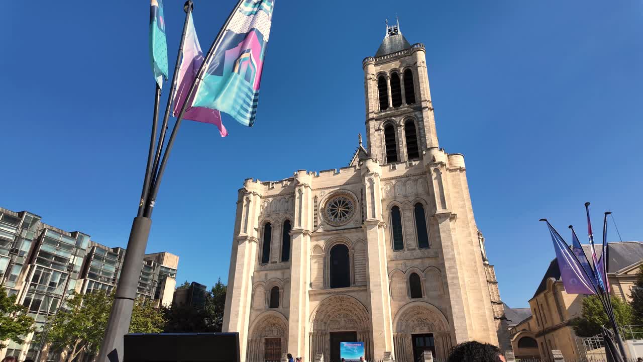 Basilica Cathedral of Saint Denis Paris France medieval roman catholic church