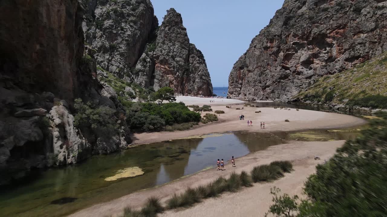 torrente de pareis sa calobra mallorca, españa