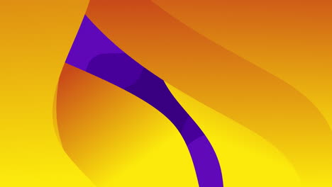 animation of undulating yellow and purple organic forms moving on dark background