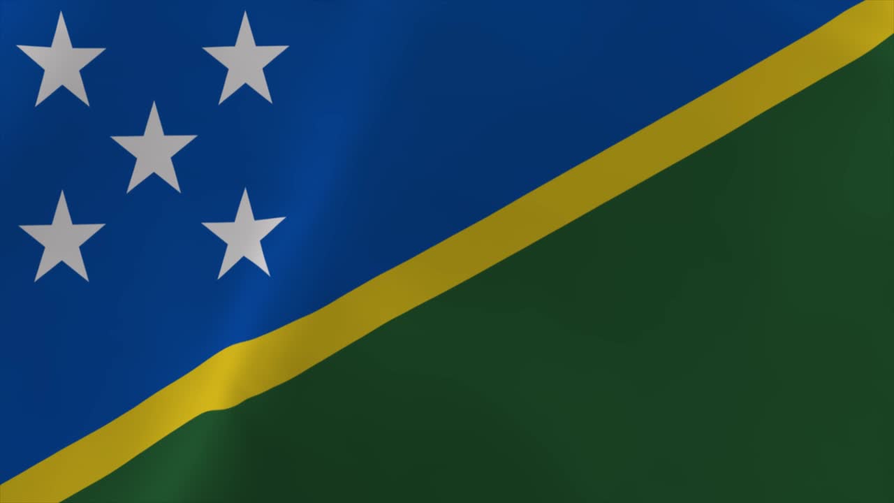 islas salomón agitando la bandera animación 4k fondo de papel tapiz en movimiento
