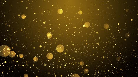 las estrellas brillantes, las partículas en bucle, el fondo en bucle abstracto.