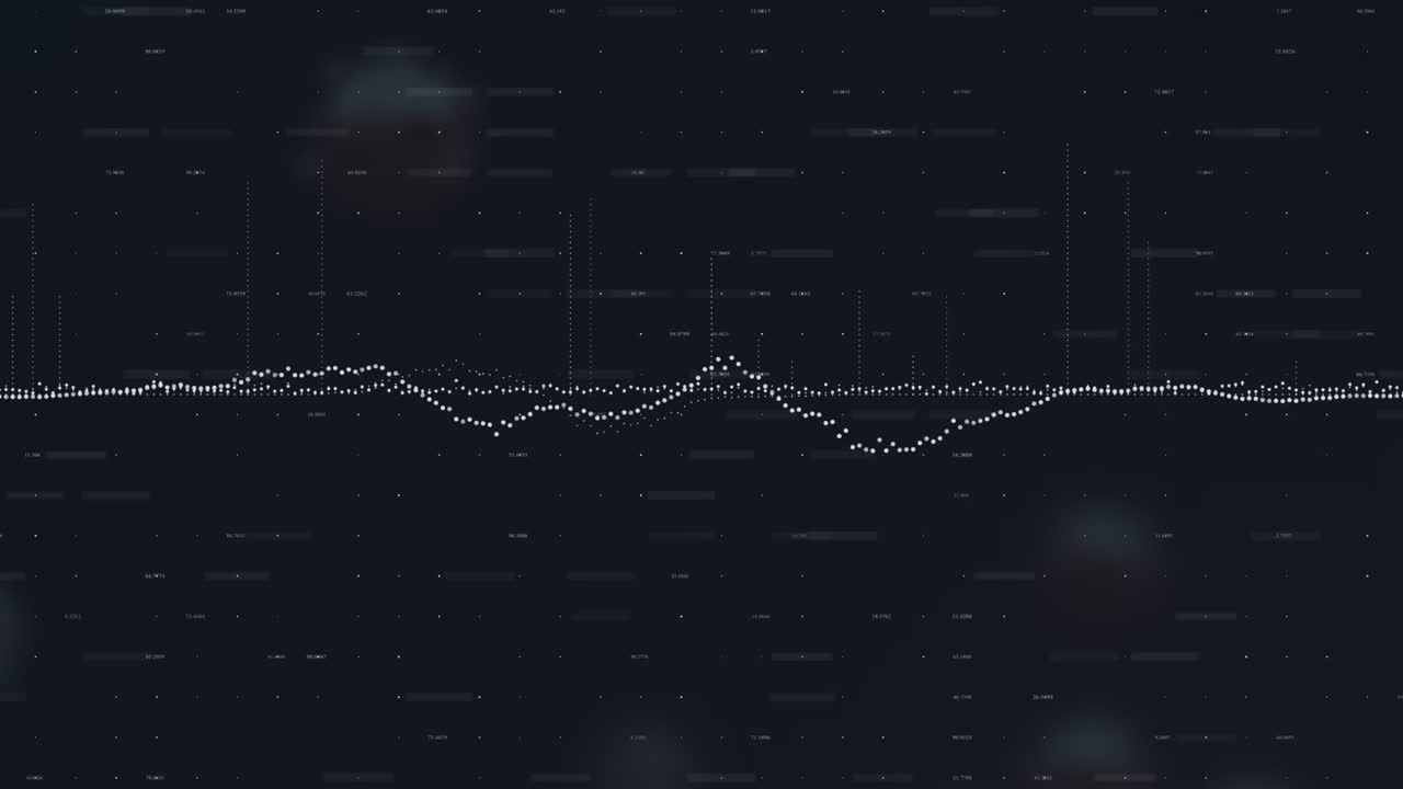 Animation of data processing over virus cells