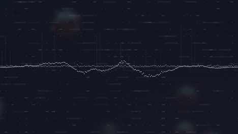 animation of data processing over virus cells