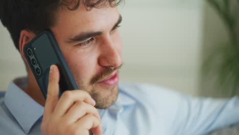 man talking on a cell phone