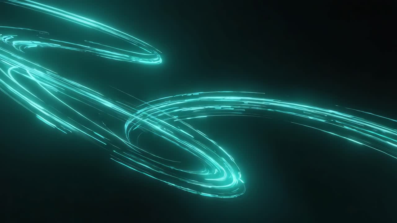 추상적인 네온 빛의 흔적