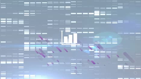 animación del gráfico sobre columnas en movimiento