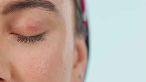 primer plano, ojo y mujer con visión