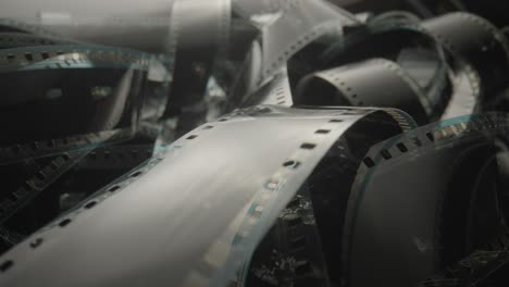 pile of photographic film reels