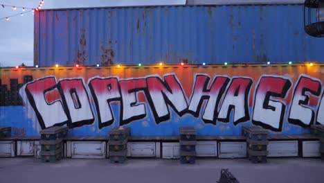 graffiti de copenhague, cacerola de cámara lenta