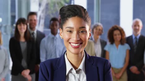 beautiful businesswoman in office