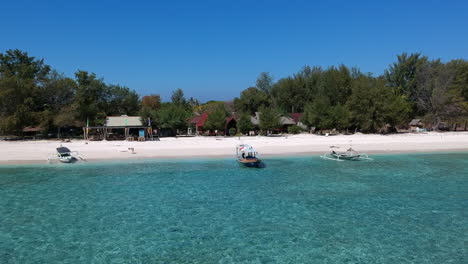 paradise beach turquoise bali gili island indonesia drone