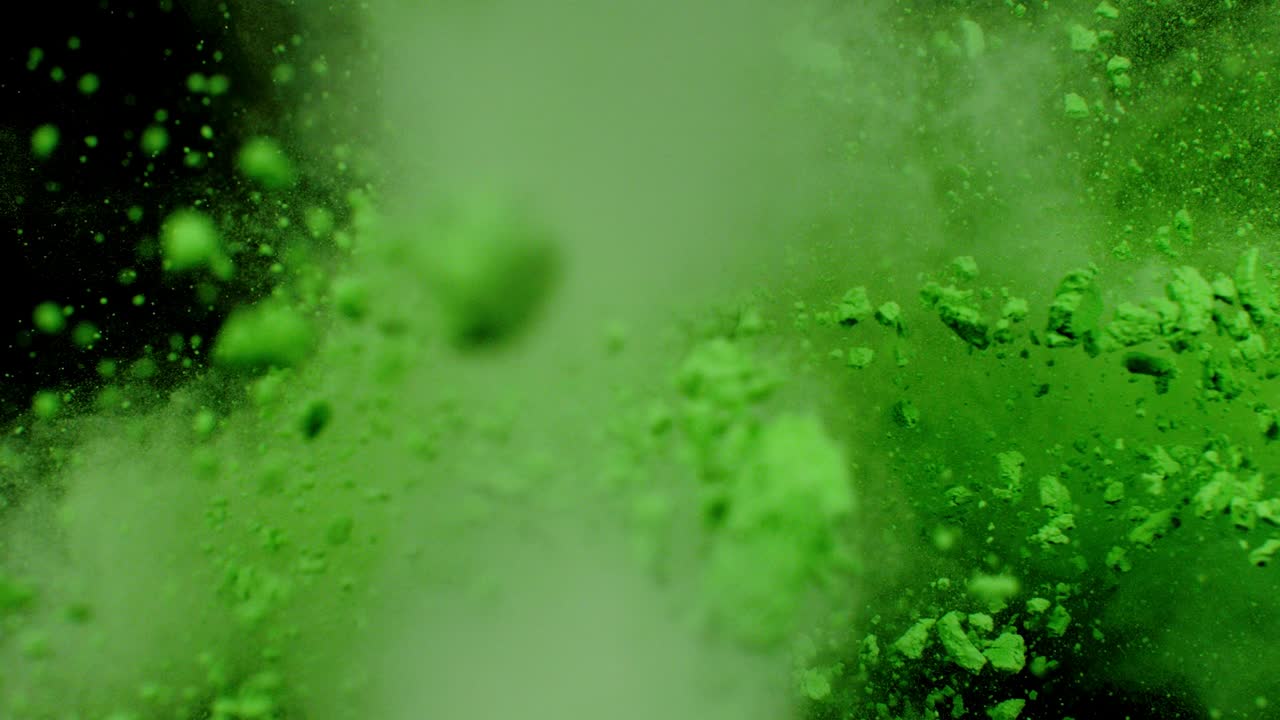 color de la explosión de polvo partículas de polvo movimiento lento